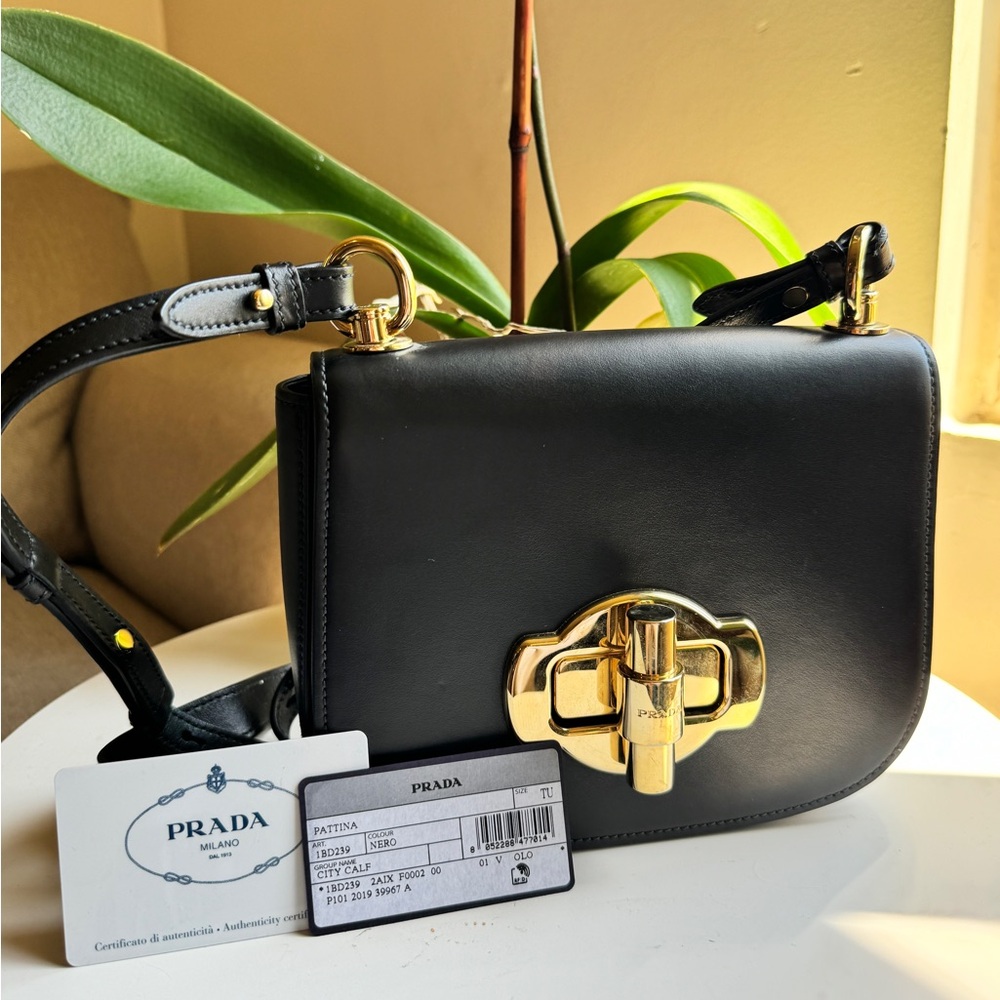 Prada - Gorgeous City Calf Pattina Crossbody